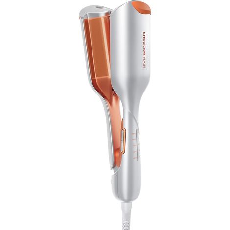 Double Bar Curling Iron - Beach Waves, Timer, 6 Adjustable Temperatures, Double Voltage (25mm) (1/5)