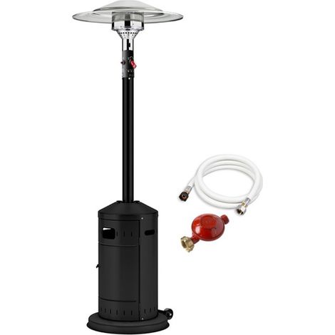 Favex – Parasol chauffant à gaz 3 à 8 kW – Brûleur ECO-PLUS – Réduction 30% consommation gaz – Chaleur immédiate jusqu'à 12 m² – Structure acier résistante