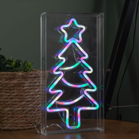 30cm Light up RGB Neon Flex Christmas Tree Decoration (1/5)