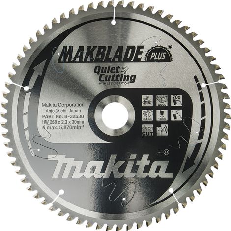 MAKITA B-32530 MAKBLADE PLUS for wood 260mm x 30mm x 70T
