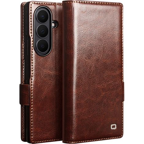 Leder-Klapphülle für Samsung Galaxy Z Fold 8 Ultra, Qialino, Braun (1/5)