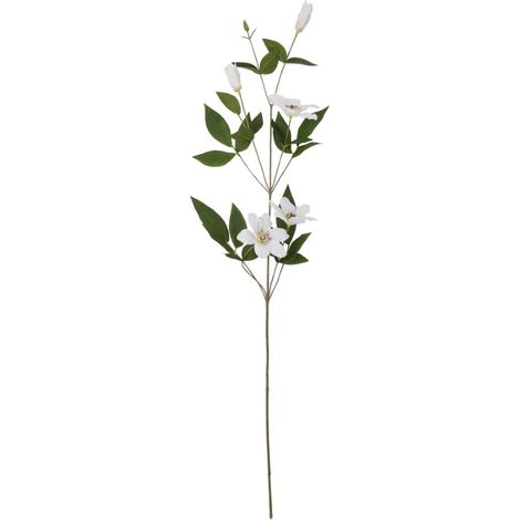 Florida Clematis - Plastic - L25 x W25 x H77 cm - White