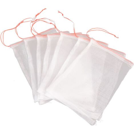 50 Stück Nylon-Obstschutzbeutel 15x10cm Traubenschutzbeutel Schutznetz für Gemüsegarten (1/5)