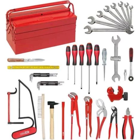 Caisse a outils Sanitaire et Chauffage 47 pièces KSTOOLS (1/3)
