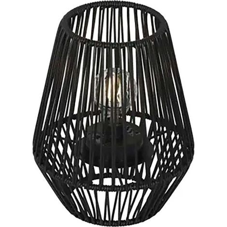 LAMPARA SOLAR METAL NEGRO