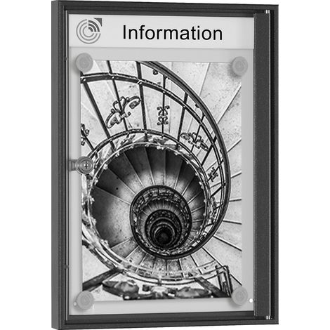 FRANKEL kaiserkraft, Vitrine d'affichage METALLIC, format (1/2)