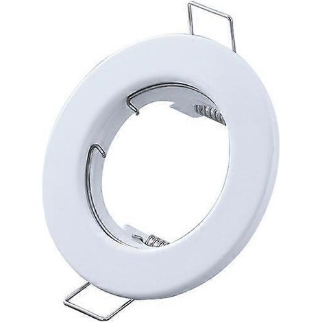 10 spots encastrés pour plafonnier, supports de fixation blancs, diamètre d'encastrement : 55 mm (1/3)
