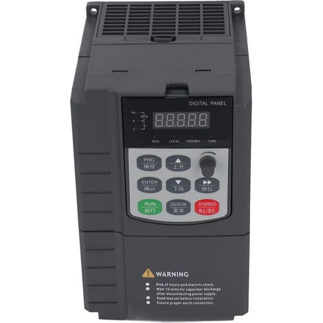 Variateur de fréquence triphasé universel pour moteur, variateur de vitesse, convertisseur de fréquence pour ventilateur et pompe à eau, 380 V CA, 1,5 kW (2 CV), 3 kVA, 3,8 A (1/5)