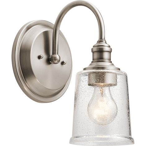 Elstead Waverly 1 Licht Wandleuchte, Classic Zinn, E27 (1/4)