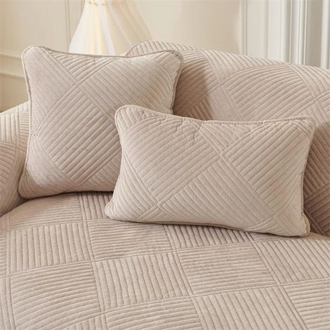 2 coussins de canapé, coussins de canapé épais antidérapants, coussins de canapé épais, coussins de canapé antidérapants, protection pour meubles, taille : 4545 cm, kaki. (1/5)