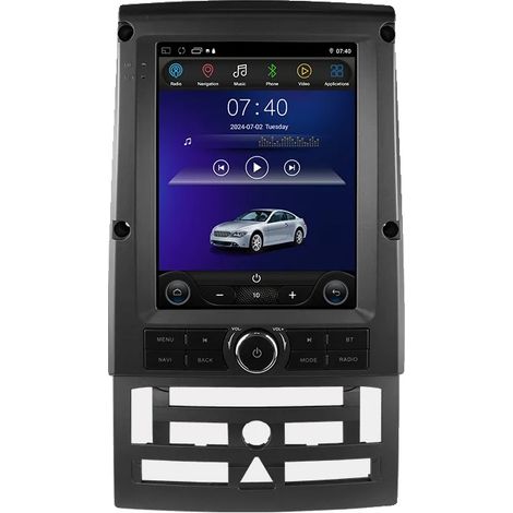 Radio de voiture, écran intelligent, lecteur vidéo multimédia, compatible avec Peugeot 407 2004 - 2011, P1L (1/2)