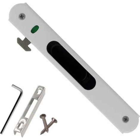Serrure Porte Coulissante - Acier Inoxydable Et Alliage De Zinc - Pour Portes Et Fenêtres Coulissantes En Verre - 1 Pièce