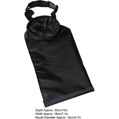 Sac poubelle de voiture pliable en tissu Oxford, multifonctionnel et ingénieux, à suspendre, noir. (1/5)