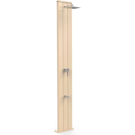 Doccia Solare da Giardino 40L Miscelatore e Lavapiedi Arkema Dada S Champagne Bronze (1/5)