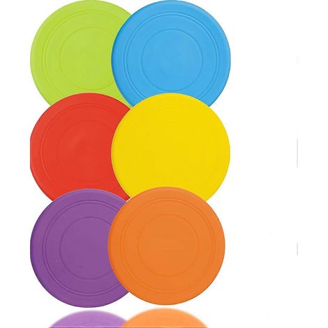 6er-Pack Silikon-Frisbee für Hunde – Lustiges Hundespielzeug für das Training im Freien (1/5)