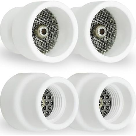 Coupelle en céramique (blanche) 12 pour TIG torche de soudage Kit d'accessoires Buse en alumine pour DB SR WP-9 17 18 20 25 26 Pistolet de soudage avec diffuseur de gaz Pièces de rechange (1/5)