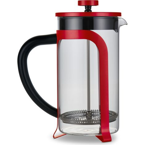 Cafetière à piston Tchibo 800 ml, rouge (1/3)