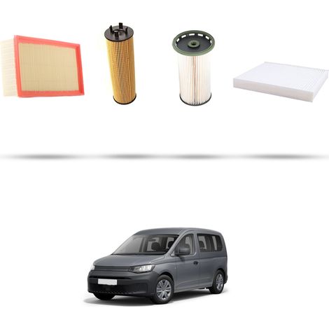 Kit tagliando 4 filtri compatibile con Vw Caddy V (SB) 2.0 TDI 55kw Dal 2020 (1/5)