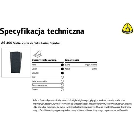 Schleifnetz Klingspor as400 wasserdicht doppelseitig 115x280mm