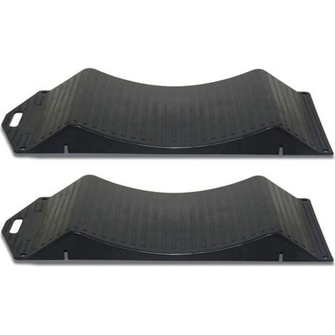 1 pair of wheel protectors for sports cars, anti-slip plastic mats, anti-rollover tire mats (1/5)