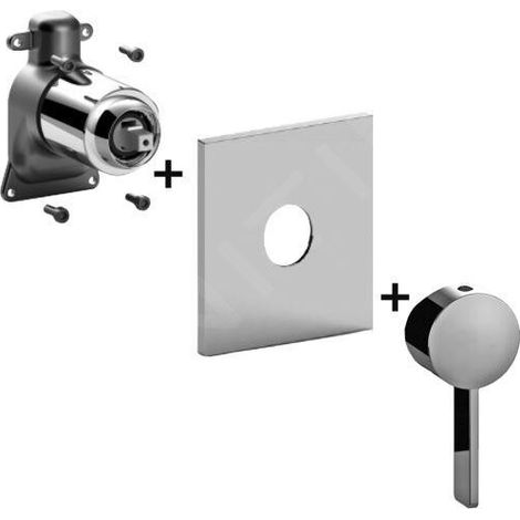 Paffoni Rock - Mitigeur encastré pour 1 sortie, chrome ROBOX010CR (1/2)