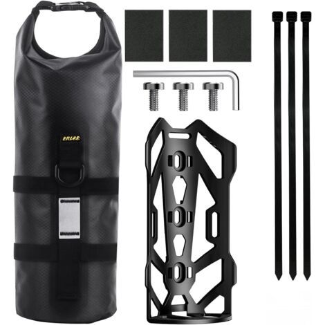 Sacoche Velo sur Cadre Sacoche de Guidon étanche Rolltop Sacoche de vélo sur Cadre avec bandoulière Fixation Facile, pour VTT, vélo de Course, vélos électriques, vélos de Route (1/5)