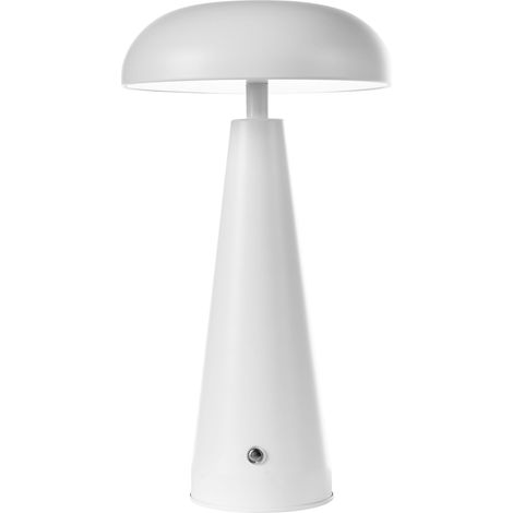 Kabellose LED Tischlampe BOCONO mit Dimmer Metall Weiß