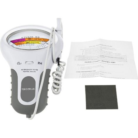 Testeur de pH pour piscine avec sonde, testeur de pH et CL2, outil de mesure portable de la qualité de l'eau (1/5)