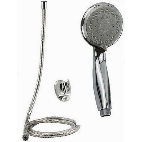 Cleafe - Kit Doccetta Doccino Soffione Bagno Doccia Tondo Laccio 1,8 Metri Staffa 69344 - (1/2)