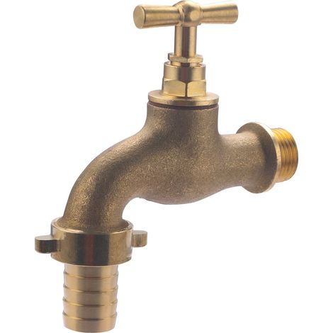 Robinet de jardin à clapet avec raccord au nez NOYON & THIEBAULT M15x21 (1/2)- M20x27 (3/4)- Ø19
