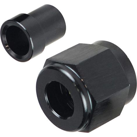 Raccord rigide en aluminium, écrou et manchon femelle 6 AN pour tube de 3/8'' de diamètre extérieur, 1 jeu (1/5)