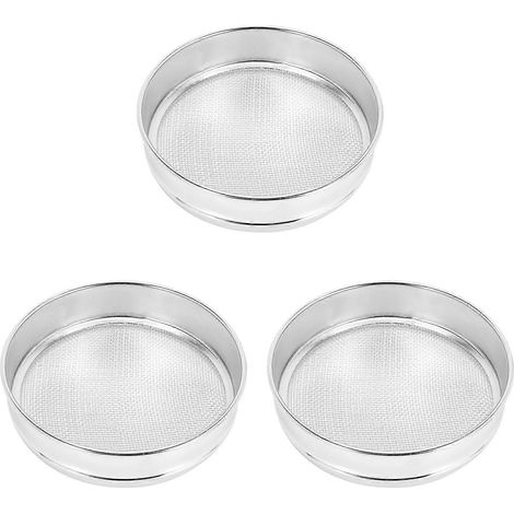 3 tamis de jardin robustes pour terreau, compost, semis, outil de jardinage - 10 (2 mm) (1/5)