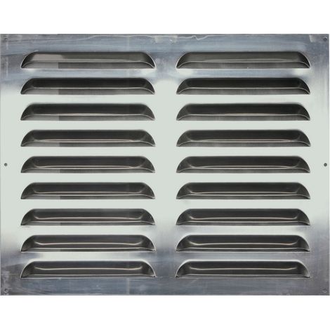 CENTRALE BRICO Grille d'aération aluminium naturel, L.40 x l.50 cm