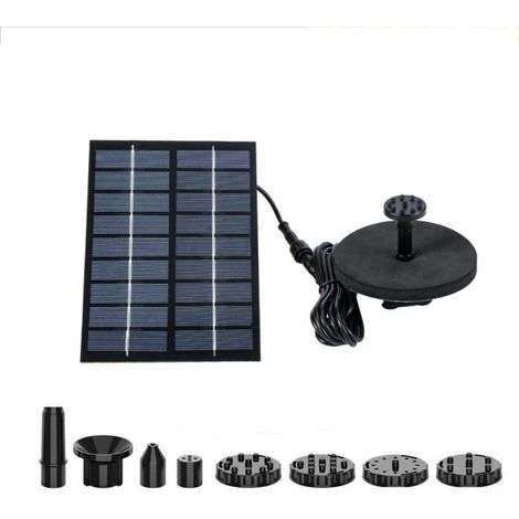 Pompe solaire fontaine solaire extérieure 25W, pompe solaire pour étang, jardin et bain d'oiseaux, pour décoration extérieure (1/5)