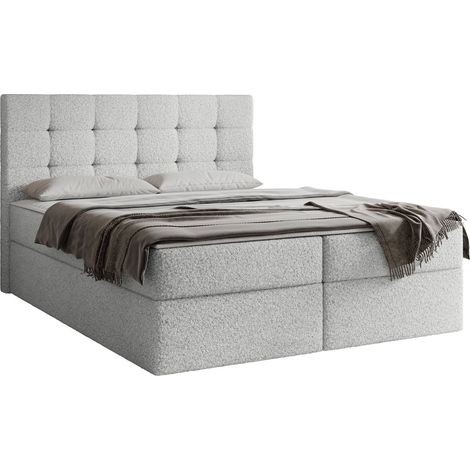 Lit boxspring Comfivo Osculum I, Lambi 11, Double, Continental, 160x200, Tissu, Disponible, 163x206x112cm (1/5)