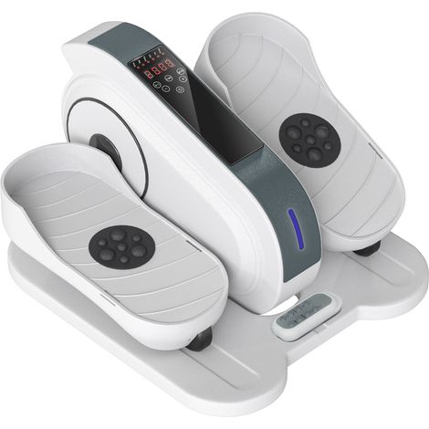 Mini ellittica, mini cross trainer da scrivania per uso domestico, ellittica per gambe con 10 livelli di velocità, monitor LCD, telecomando, per ufficio, per anziani (1/5)