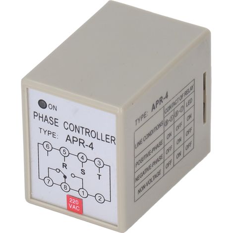 Relais de protection de phase CKCTELAY, dispositif de protection moteur étanche APR-4 pour pompe/ventilateur 220 V (1/5)