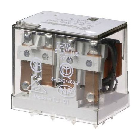 Finder 56.44.8.125.0000 Relais pour circuits imprimés 125 V/AC 12 A 4 inverseurs (RT) 1 pc(s) Y523183 (1/2)