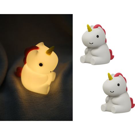 2er Set LED Nachtlichter, per USB aufladbar, mit Timer & Farbwechsel (1/5)