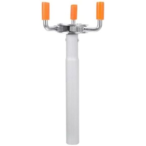 2-teiliges Rauchmelder-Entfernungswerkzeug-Set mit dreieckigem Klauenkopf und 25 cm langer Stange aus Aluminiumlegierung, Montage ohne Leiter (1/5)