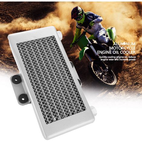 125-ml-Motorradmotorölkühler für Motorräder mit 125–250 cm³ Hubraum, silbernes Aluminium (1/5)