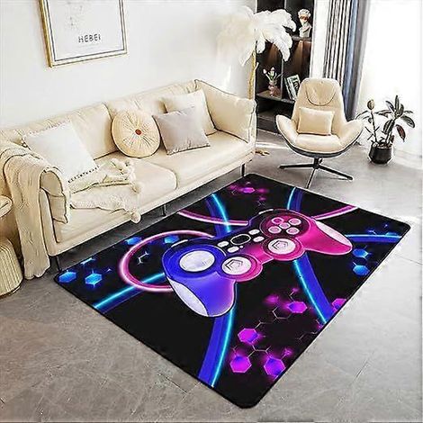 Tapis de jeu pour garçons, style gaming cool, tapis de chambre, déco chambre garçon, jeux vidéo, tapis de chambre ado style 1 (1/5)