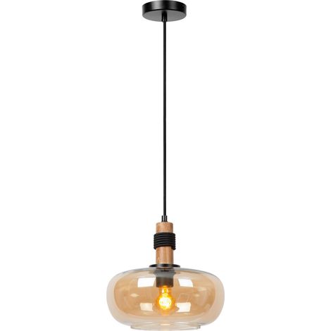 Lucide ILONA - Pendelleuchten - Ø 30 cm - 1xE27 - Amber