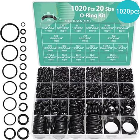 (En boîte) 1020 joints toriques en silicone nitrile