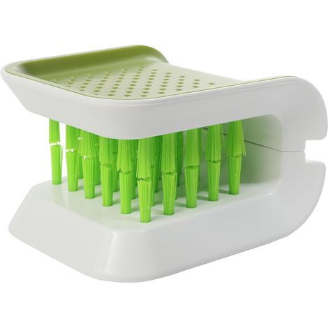 Cepillo de limpieza para coche, herramienta de lavado en forma de U, cepillo antideslizante, cepillo de fregar de doble cara para cinturón de seguridad e interior de camión (1/5)