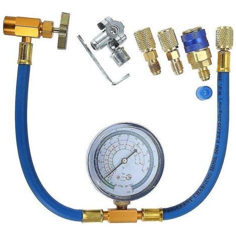 R134a Charging Hose to Refrigerator with Conditioning Gau Refrt R134a can be connected to R-12 (1/5)