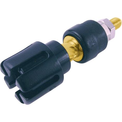 Cliff CL159711A Fiche femelle de laboratoire Ø de la broche: 4 mm noir 1 pc(s) A200062