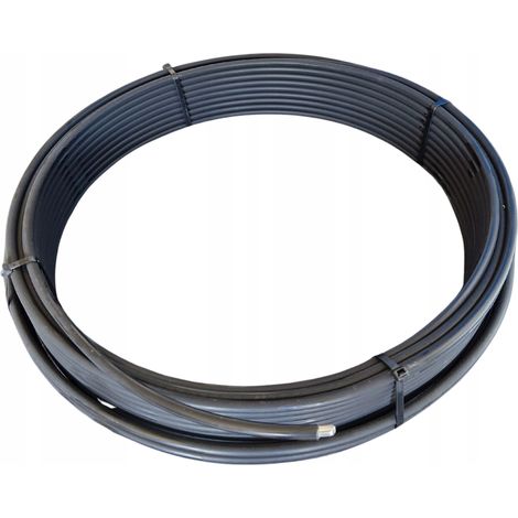 SCHWARZER ALUMINIUM-BLITZSCHUTZDRAHT FI 8MM IN PVC-ISOLIERUNG - 10KG 50MB (1/3)