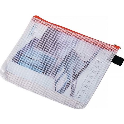 Sachet avec fermeture l.190xL233 mm avec fermeture éclair rouge EICHNER (Par 10) (1/2)