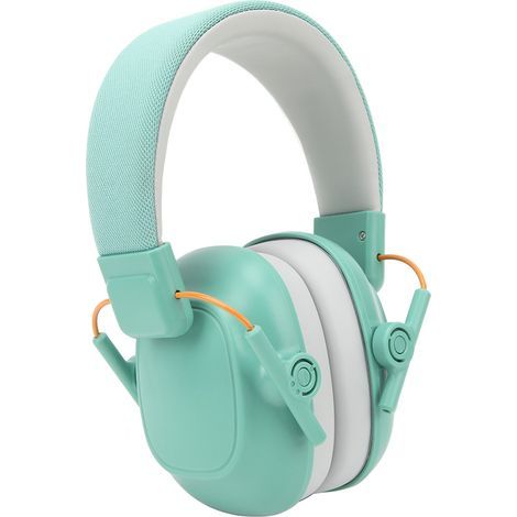 25dB Noise Cancelling Headphones, Hearing Protection, Headband, Sound Attenuator, Mint Green (1/5)